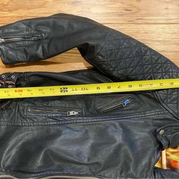 All Saints Lot No. A Black Leather Jacket - Picture 8 of 8